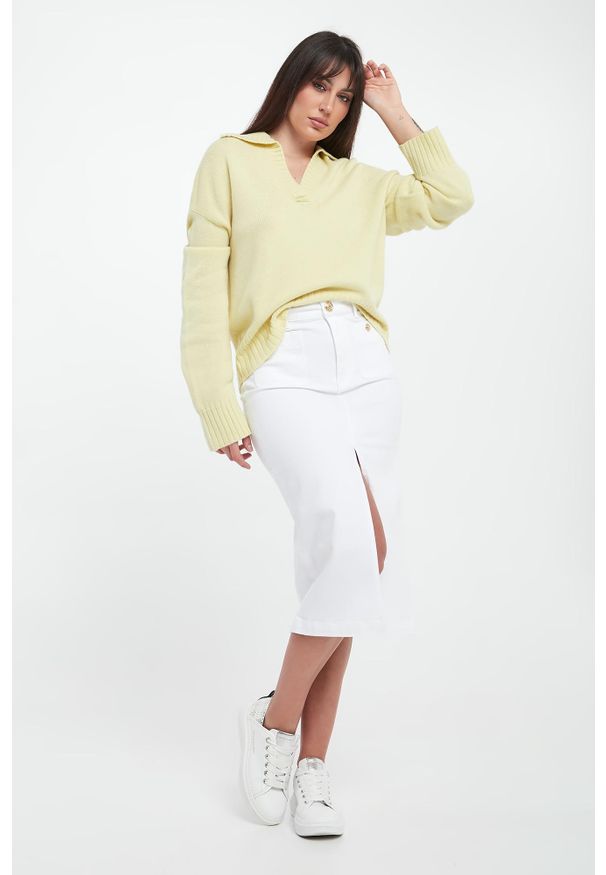 Liu Jo - Spódnica jeansowa damska LIU JO. Materiał: jeans