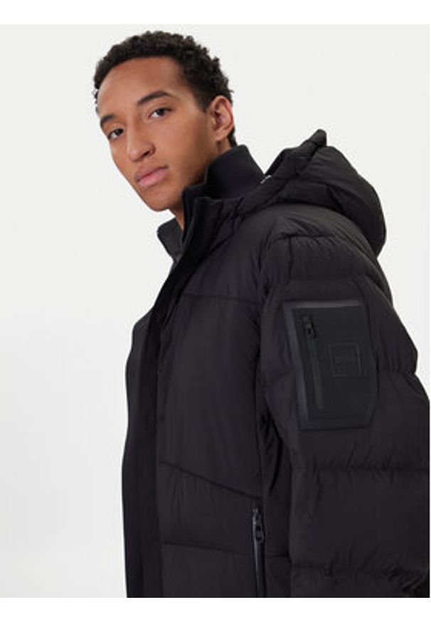 BOSS Kurtka puchowa Riplite 50543972 Czarny Regular Fit. Kolor: czarny. Materiał: syntetyk