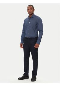 TOMMY HILFIGER - Tommy Hilfiger Koszula MW0MW40523 Granatowy Slim Fit. Kolor: niebieski. Materiał: bawełna #3
