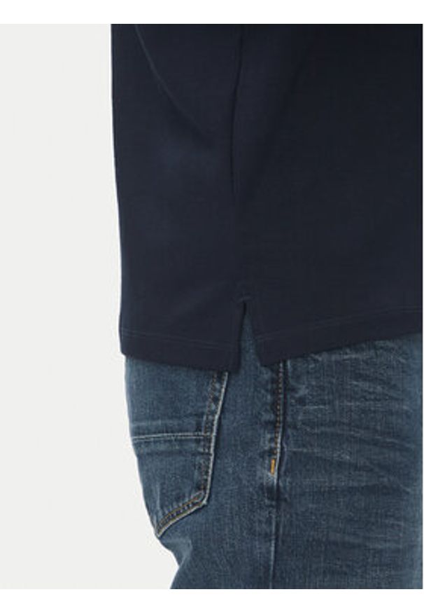Calvin Klein Polo Supima LV04LB276G Granatowy Regular Fit. Typ kołnierza: polo. Kolor: niebieski. Materiał: bawełna