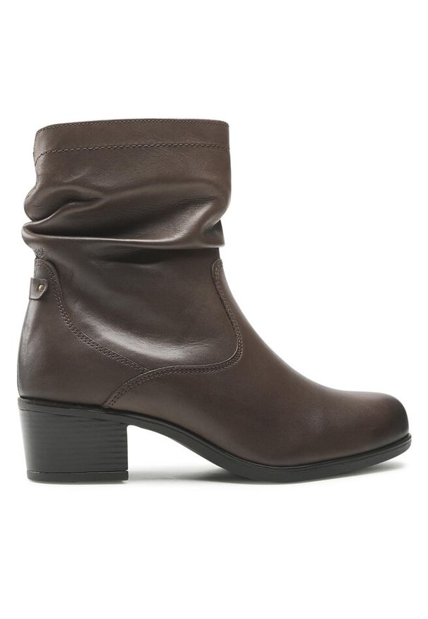 Botki Go Soft. Kolor: brązowy