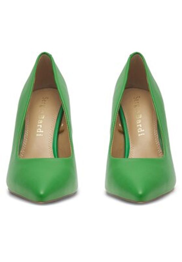 Sergio Bardi Szpilki WFA2309-1ZA-SB Zielony. Kolor: zielony. Materiał: skóra. Obcas: na szpilce