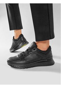 ecco - ECCO Sneakersy Exostride W Low 83531301001 Czarny. Kolor: czarny. Materiał: skóra #8