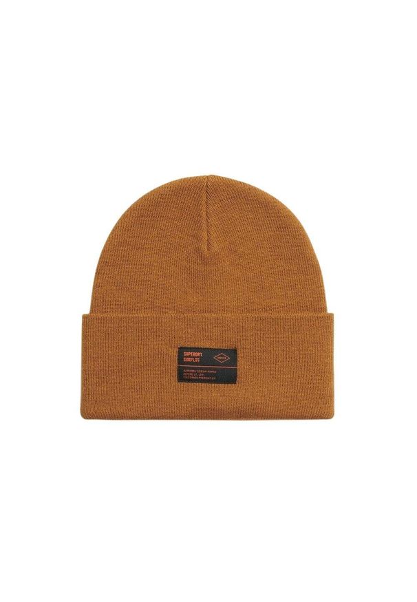 Dziecięca czapka z dzianiny Superdry Surplus. Kolor: niebieski. Materiał: dzianina