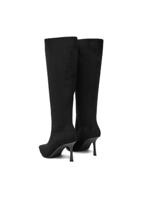 Jenny - JENNY Kozaki CEO-LD09601 Czarny. Kolor: czarny. Materiał: materiał