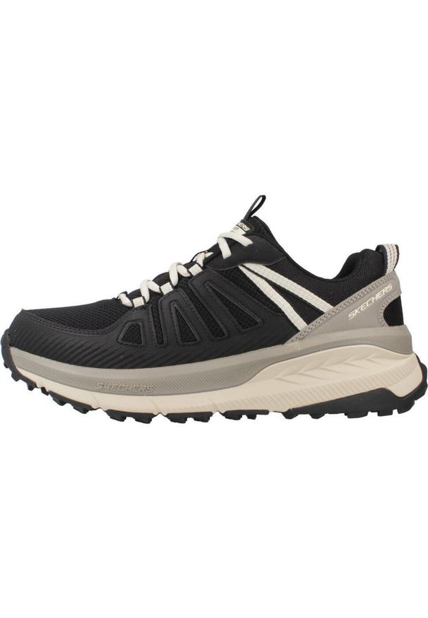 skechers - Kapcie SKECHERS SWITCH BACK Czarny. Kolor: czarny. Materiał: syntetyk, tkanina