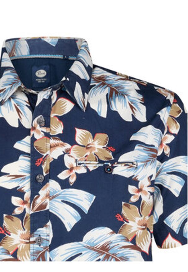 Petrol Industries Koszula M-1050-SIS418 Granatowy Regular Fit. Kolor: niebieski. Materiał: bawełna