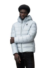 Blauer USA - BLAUER Błękitna kurtka męska Acton Short Jackets, Rozmiar XL. Kolor: niebieski. Materiał: poliamid #3