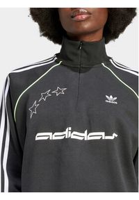 Adidas - adidas Bluza IT9703 Czarny Loose Fit. Kolor: czarny. Materiał: bawełna