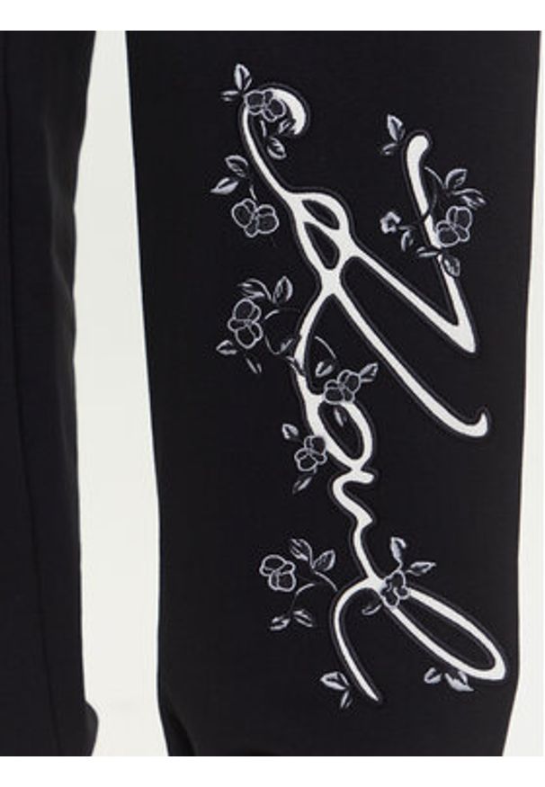 Karl Lagerfeld - KARL LAGERFELD Spodnie dresowe A3W10009 Czarny Relaxed Fit. Kolor: czarny. Materiał: bawełna