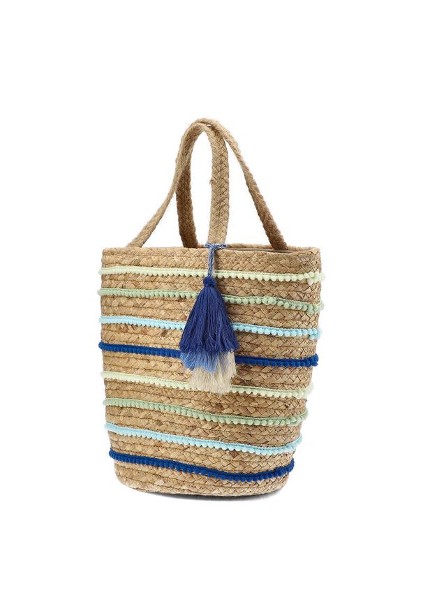 Sca'viola - Gustowana Torebka Damska Sca'Viola W Stylu boho. Kolor: brązowy. Wzór: kolorowy. Sezon: lato. Styl: boho. Rodzaj torebki: na ramię