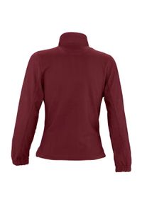 SOL'S - Damska Bluza Polarowa North Fleece Jacket. Kolor: czerwony, wielokolorowy, brązowy. Materiał: polar. Sezon: zima