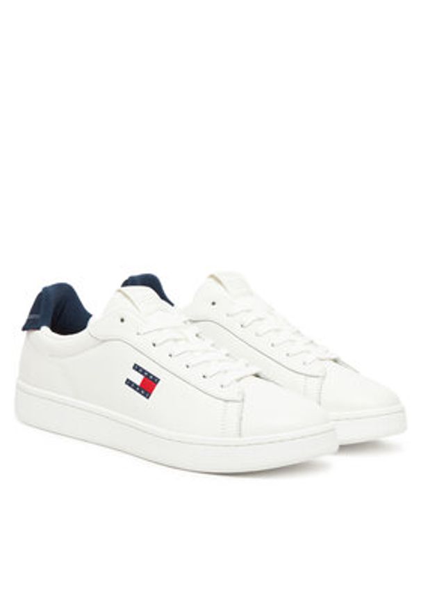 Tommy Jeans Sneakersy Archive '98 EM0EM01596 Biały. Kolor: biały. Materiał: skóra