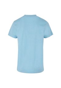 BUILD YOUR BRAND - Koszulka Z Okrągłym Dekoltem Dla Dorosłych Unisex Acid Wash. Kolor: niebieski