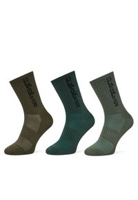 Quiksilver Skarpety AS_QUIKSILVER_100W_SS25 (3-PACK) Khaki. Kolor: brązowy. Materiał: bawełna, materiał #1
