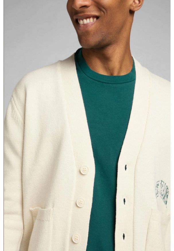 Lee - MESKI SWETER LEE SEASONAL CARDIGAN ECRU 112322650