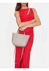 Calvin Klein Jeans Torebka Ck Refine Small Tote Braid K60K612337 Szary. Kolor: szary. Materiał: skórzane
