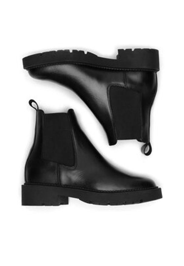 Gino Rossi Botki ALBA-25830NB Czarny. Kolor: czarny. Materiał: skóra