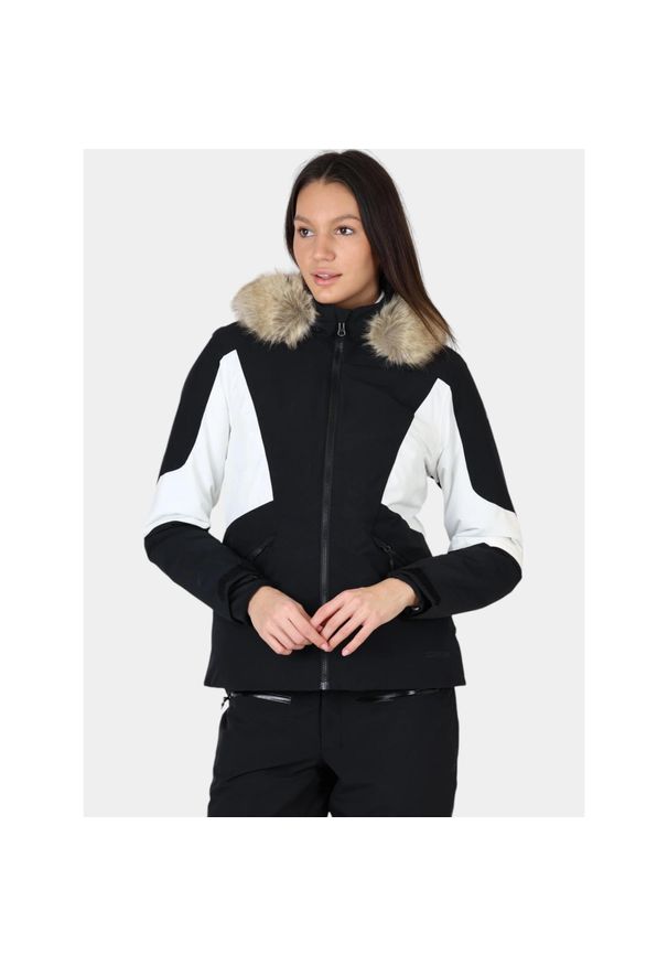 Kurtka Narciarska Damska Spyder Vida. Kolor: czarny, wielokolorowy, biały. Technologia: Primaloft. Sezon: zima. Sport: narciarstwo