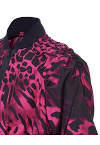 REDEMPTION ATHLETIX - Krótka kurtka z bufiastymi rękawami. Okazja: na co dzień. Kolor: różowy, wielokolorowy, fioletowy. Materiał: poliester, materiał. Długość: krótkie. Wzór: motyw zwierzęcy. Styl: casual, sportowy #3