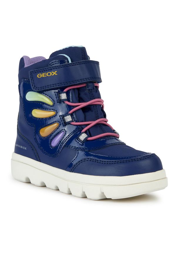 Kozaki Geox J Willaboom Girl B A J36HWA 054FU C4243 M Navy/Multicolor. Kolor: niebieski