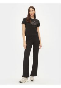 Calvin Klein Jeans Spodnie dzianinowe J20J222685 Czarny Straight Fit. Kolor: czarny. Materiał: syntetyk