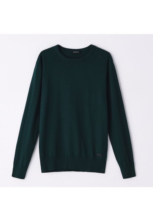 Cropp - Sweter basic - Khaki. Kolor: brązowy