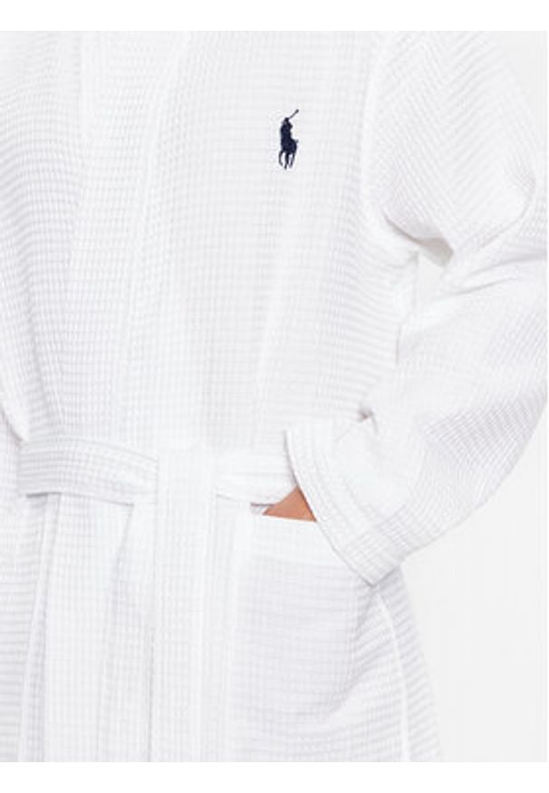 Polo Ralph Lauren Szlafrok 714910651002 Biały. Typ kołnierza: polo. Kolor: biały. Materiał: bawełna