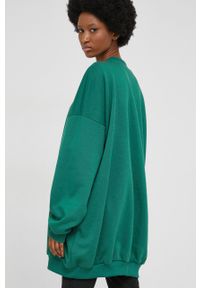 Answear Lab Bluza damska kolor zielony gładka. Kolor: zielony. Materiał: dzianina. Wzór: gładki. Styl: wakacyjny
