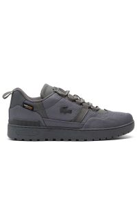 Buty męskie Lacoste T-Clip Winter 750SMA0194-17C - szare. Kolor: szary. Materiał: polar, materiał, guma. Szerokość cholewki: normalna. Sezon: zima #1