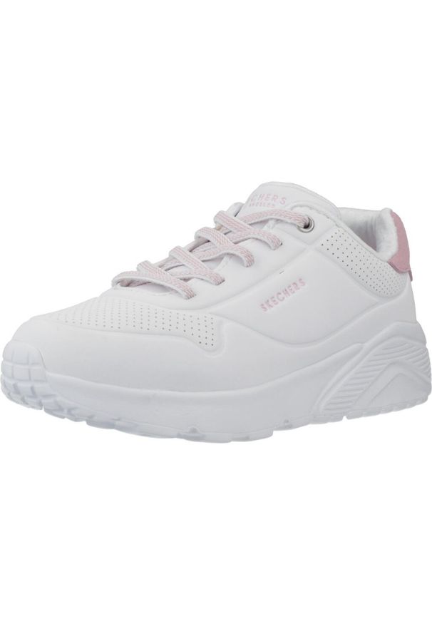 skechers - Tenisówki Skechers Model Uno Lite Kolor Biały. Kolor: biały. Materiał: syntetyk, tkanina. Model: Skechers Sport. Sport: turystyka piesza