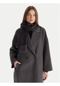 Calvin Klein Szal Emblem Aop Tonal LV04D8063G Czarny. Kolor: czarny. Materiał: materiał #3