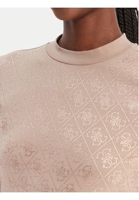 Guess T-Shirt W4BI26 J1314 Beżowy Regular Fit. Kolor: beżowy. Materiał: bawełna #2