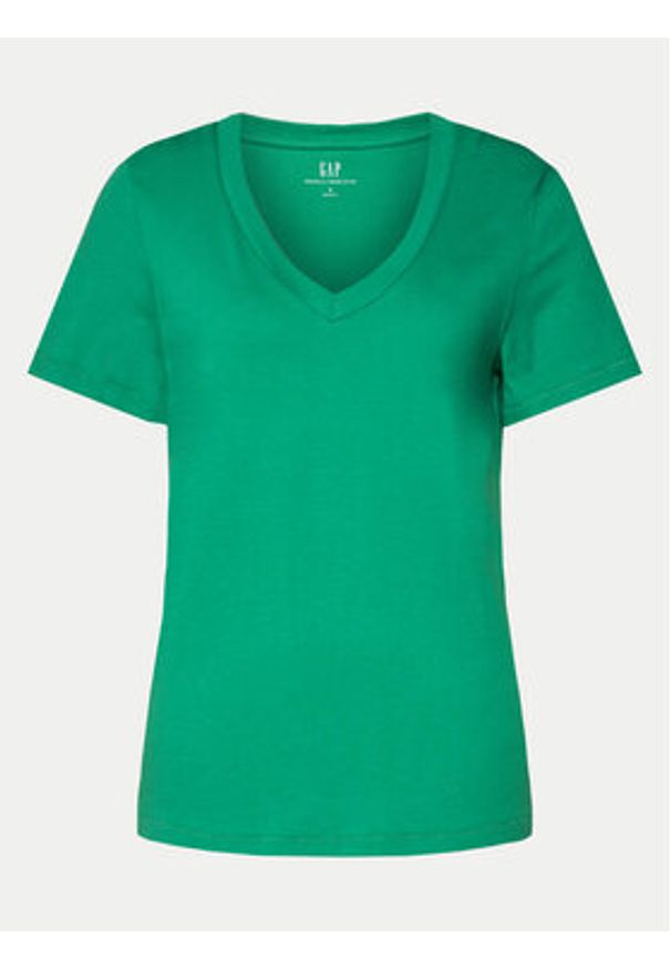 GAP - Gap T-Shirt 740140-50 Zielony Regular Fit. Kolor: zielony. Materiał: bawełna