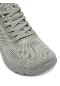 skechers - Skechers Sneakersy 117209/SAGE Zielony. Kolor: zielony. Materiał: materiał #3