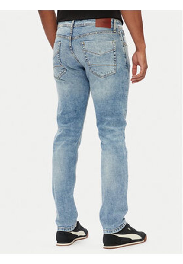Pepe Jeans Jeansy Stanley PM207390 Niebieski Slim Fit. Kolor: niebieski