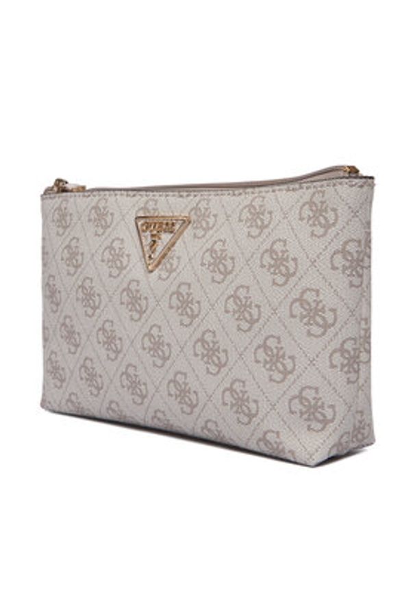 Guess Kosmetyczka Laurell II Slg SWSG74 59145 Beżowy. Kolor: beżowy. Materiał: skóra
