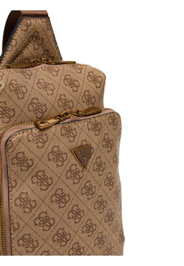 Guess Saszetka HMMILO P5226 Brązowy. Kolor: brązowy. Materiał: skóra