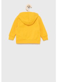 BIRBA&TRYBEYOND - Birba&Trybeyond bluza bawełniana dziecięca kolor żółty z kapturem z nadrukiem. Okazja: na co dzień. Typ kołnierza: kaptur. Kolor: żółty. Materiał: bawełna. Wzór: nadruk. Styl: casual
