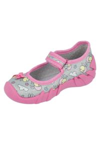 Befado obuwie dziecięce 109P218 różowe. Kolor: różowy. Materiał: bawełna, tkanina #2
