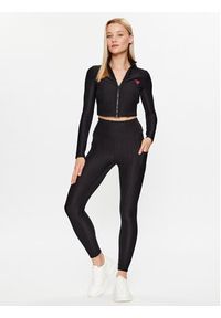 Guess Bluza V3YQ16 KBOA2 Czarny Slim Fit. Kolor: czarny. Materiał: syntetyk #2