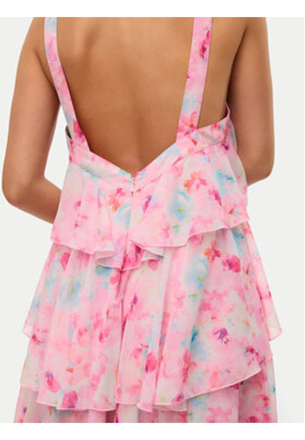 Vero Moda Sukienka wieczorowa Felicia 10295237 Różowy Slim Fit. Kolor: różowy. Materiał: syntetyk. Styl: wizytowy
