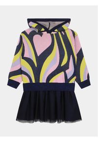 Billieblush Sukienka dzianinowa U12841 Kolorowy Regular Fit. Materiał: wiskoza. Wzór: kolorowy #1
