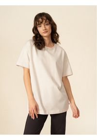 outhorn - Outhorn T-Shirt OTHSS23TTSHF417 Écru Oversize. Materiał: bawełna