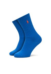 Polo Ralph Lauren Skarpety długie 455846847005 Niebieski. Kolor: niebieski. Materiał: materiał, bawełna