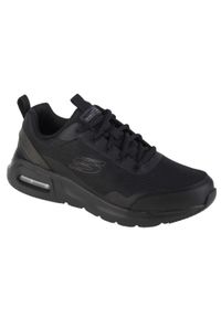 skechers - Buty sportowe Sneakersy męskie, Skechers Skech-Air Court. Kolor: czarny. Sport: turystyka piesza