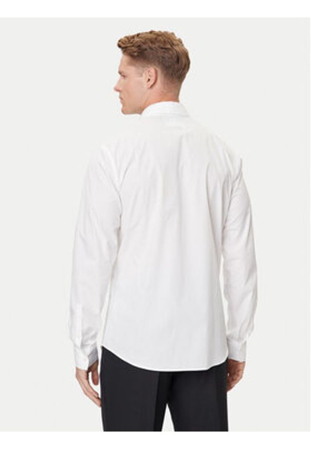 Versace Jeans Couture Koszula 79GALKS2 CN00K Biały Slim Fit. Kolor: biały. Materiał: bawełna