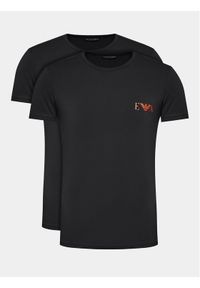 Emporio Armani Underwear Komplet 2 t-shirtów 111670 3F715 07320 Czarny Regular Fit. Kolor: czarny. Materiał: bawełna