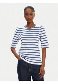 Munthe T-Shirt Parsa 252110025264 Niebieski Regular Fit. Kolor: niebieski. Materiał: bawełna