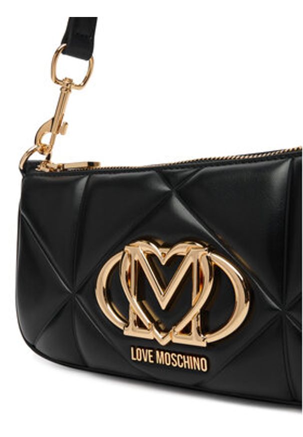 Love Moschino - LOVE MOSCHINO Torebka JC4111PP1OLC0000 Czarny. Kolor: czarny. Materiał: skórzane